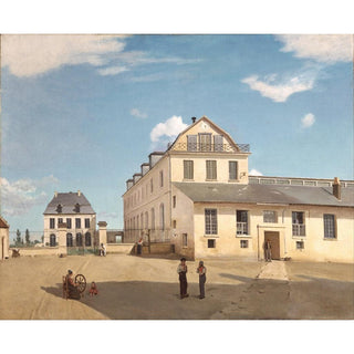 Maison et usine de Monsieur Henry - Jean-Baptiste-Camille Corot | Reproduction Tableau Décoration murale affiche copie