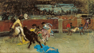 Mariano Fortuny Marsal - Bullfight Wounded Picador.webp