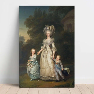 Marie Antoinette et ses enfants au Trianon d'Adolf Ulrik Wertmüller | Reproduction Tableau Décoration murale affiche copie