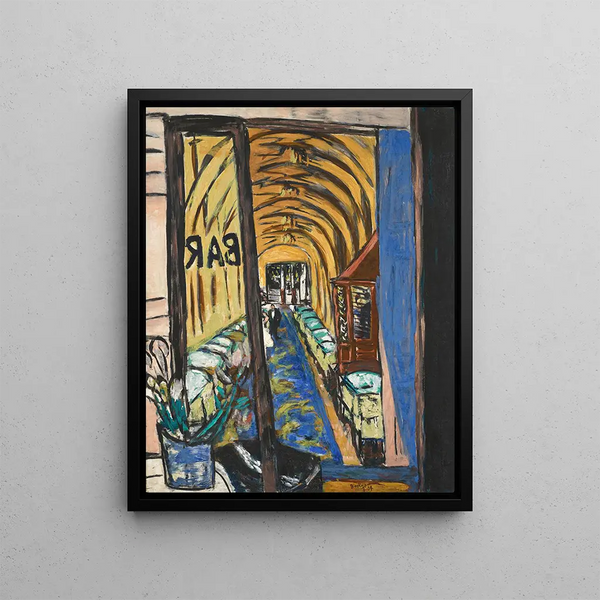 Un bar à Paris - Max Beckmann — kehystetty taideteos seinällä