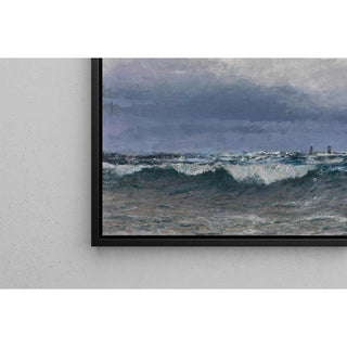 Meeresbrandung mit Segelschiffen - Alfred Zoff | Reproduction Tableau Décoration murale affiche copie