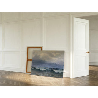 Meeresbrandung mit Segelschiffen - Alfred Zoff | Reproduction Tableau Décoration murale affiche copie