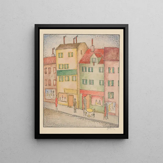 Mikul Galanda - Street with a pastry shop.webp