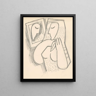 Mikul Galanda - Woman with a mirror.webp