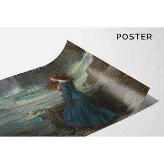 Miranda - La Tempête - John William Waterhouse | Reproduction Tableau Décoration murale affiche copie