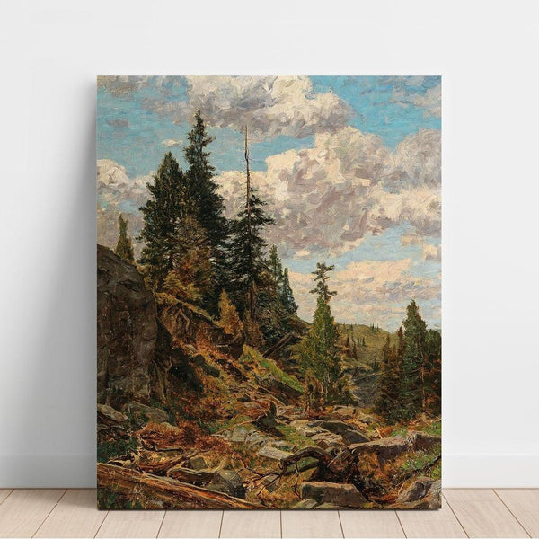 Maalauksen jäljennös Alppimaisema Turrachin Motif - Alfred Zoff