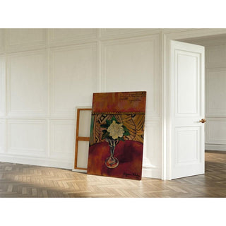 Nature Morte à la Rose Blanche - Suzanne Valadon | Reproduction Tableau Décoration murale affiche copie