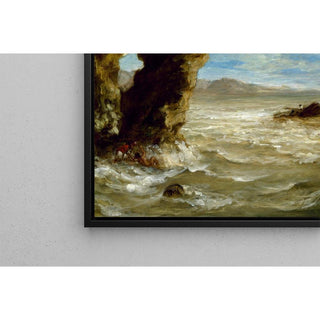 Naufrage sur la côte - Eugène Delacroix | Reproduction Tableau Décoration murale affiche copie