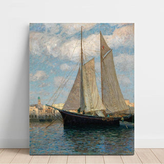 Navires dans le port de Chioggia - Alfred Zoff | Reproduction Tableau Décoration murale affiche copie