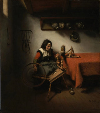 Nicolaes Maes - Old Woman Spinning.webp