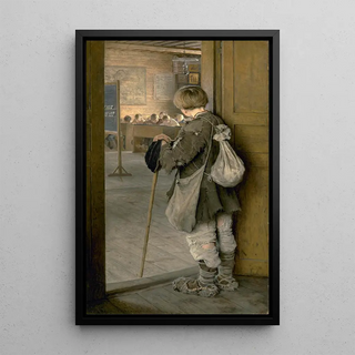 Nikolai BogdanovBelsky - At the School Door.webp