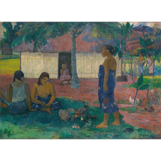 No te aha oe riri Pourquoi es-tu en colère - Paul Gauguin | Reproduction Tableau Décoration murale affiche copie
