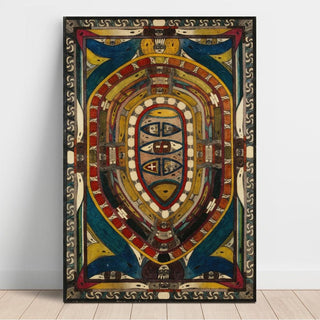 Noga-Ei ; C'est le plus grand village du monde ; Villerville - Adolf Wölfli | Reproduction Tableau Décoration murale affiche copie