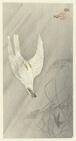 Ohara Koson - Hunting hawk.webp