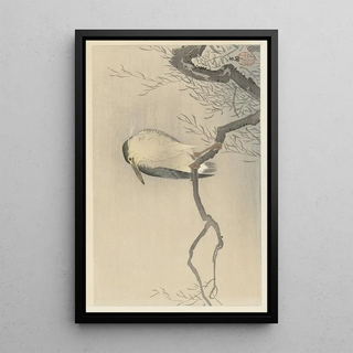 Ohara Koson - Quack on whimsical branch.webp