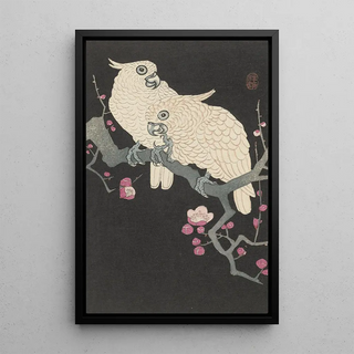 Ohara Koson - Two cockatoo and plum blossom.webp