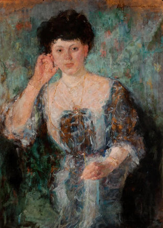 Olga Boznanska - Portrait of Mrs Horain.webp