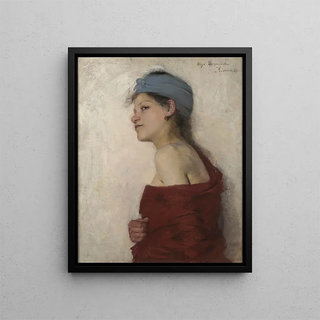 Olga Boznanska - Portrait of a Woman Gypsy Woman.webp