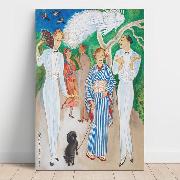 Maalauksen jäljennös Paons - Nils Dardel
