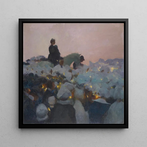 Pardon en Bretagne - Gaston La Touche — kehystetty taideteos seinällä
