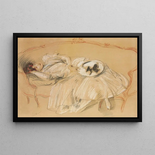 Paul Csar Helleu - Jeune femme au divan.webp