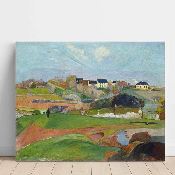 Maalauksen jäljennös Paul Gauguin - Paimenen maisema Pouldussa