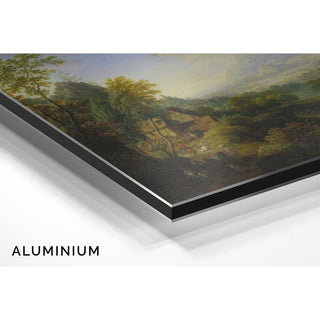 Paysage avec rivière - Christian Georg Schütz the elder | Reproduction Tableau Décoration murale affiche copie