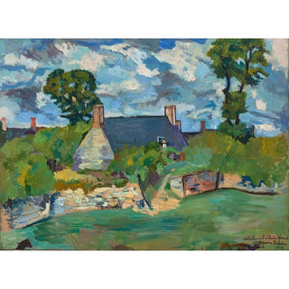 Paysage de Genêt - Suzanne Valadon | Reproduction Tableau Décoration murale affiche copie