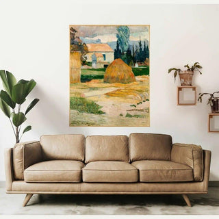 Paysages près d'Arles de Paul Gauguin | Reproduction Tableau Décoration murale affiche copie