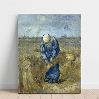 Paysanne liant des gerbes Après Millet - Vincent van Gogh | Reproduction Tableau Décoration murale affiche copie