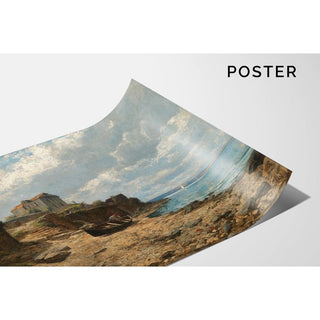 Pêcheurs sur le rivage de Valascu - Alfred Zoff | Reproduction Tableau Décoration murale affiche copie