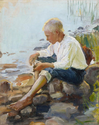 Pekka Halonen - Boy On The Shore.webp