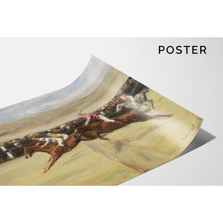 Pferderennen in den Cascinen - Max Liebermann | Reproduction Tableau Décoration murale affiche copie