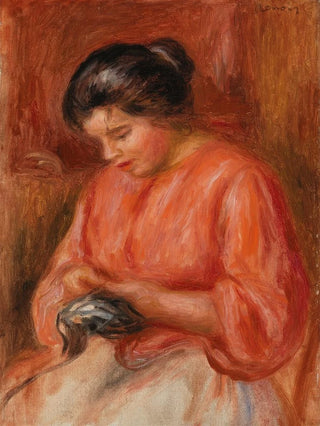 PierreAuguste Renoir - Girl Darning Femme reprisant.webp