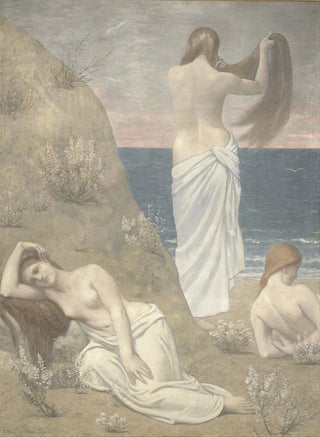 Pierre Puvis de Chavannes - Young Girls by the Seaside.webp