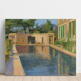 Piscine, Sud de la France - Sir John Lavery | Reproduction Tableau Décoration murale affiche copie