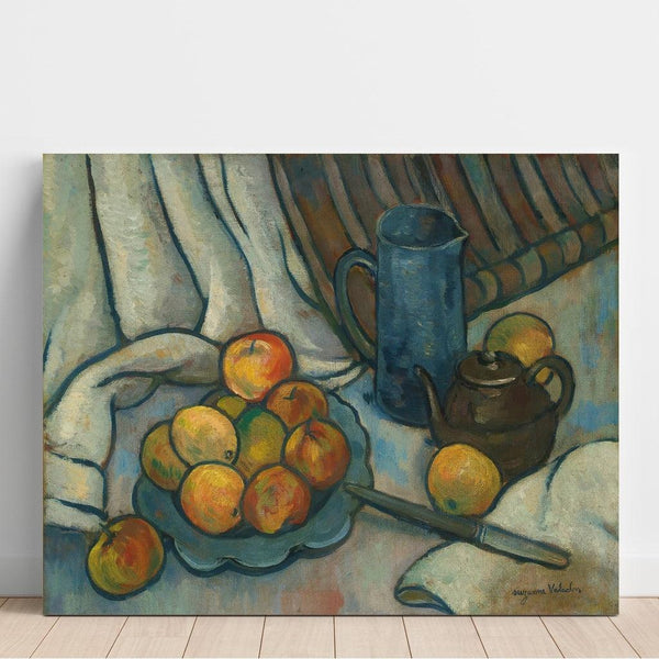 Maalauksen jäljennös Omenat, kannu ja teekannu - Suzanne Valadon