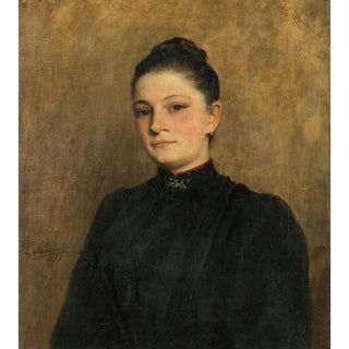 Portrait d'une Jeune Femme - Henri Lebasque | Reproduction Tableau Décoration murale affiche copie