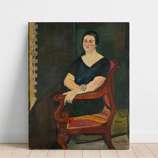 Portrait de Madame Germaine Eisenmann 1924 - Suzanne Valadon | Reproduction Tableau Décoration murale affiche copie
