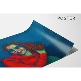 Portrait féminin - Karl Wiener | Reproduction Tableau Décoration murale affiche copie