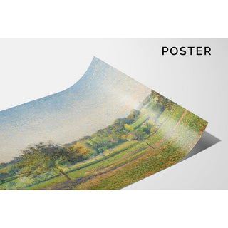 Prairie à Éragny - Camille Pissarro | Reproduction Tableau Décoration murale affiche copie