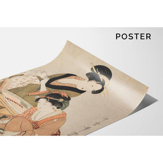 Préparation de poisson cru - Kitagawa Utamaro | Reproduction Tableau Décoration murale affiche copie