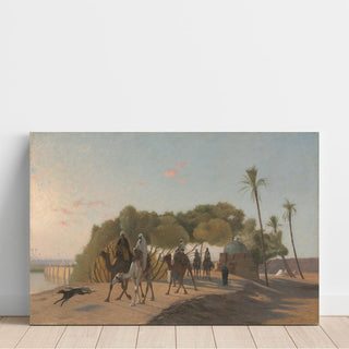 Quitter l'oasis - Jean-Léon Gérôme | Reproduction Tableau Décoration murale affiche copie