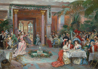 Raimundo de Madrazo y Garreta - Masquerade Ball at the Ritz Hotel Paris.webp