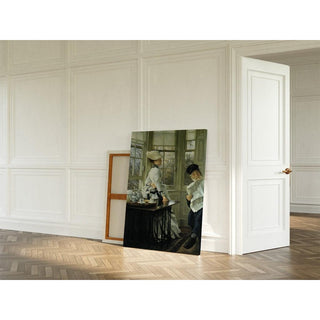 Reading the News - James Tissot | Reproduction Tableau Décoration murale affiche copie