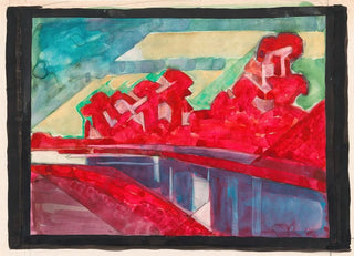 Reijer Stolk - Landschap met bomen langs een vaart.webp