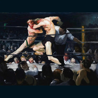 Rencontre de boxe chez Sharkey - George Bellows | Reproduction Tableau Décoration murale affiche copie