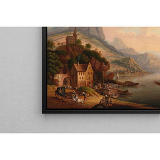 Rheinlandschaft - Christian Georg Schütz the Elder | Reproduction Tableau Décoration murale affiche copie