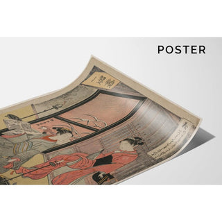 Righteousness Two Boy Prostitutes Seated by a Candle - Suzuki Harunobu | Reproduction Tableau Décoration murale affiche copie