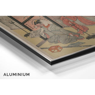 Righteousness Two Boy Prostitutes Seated by a Candle - Suzuki Harunobu | Reproduction Tableau Décoration murale affiche copie